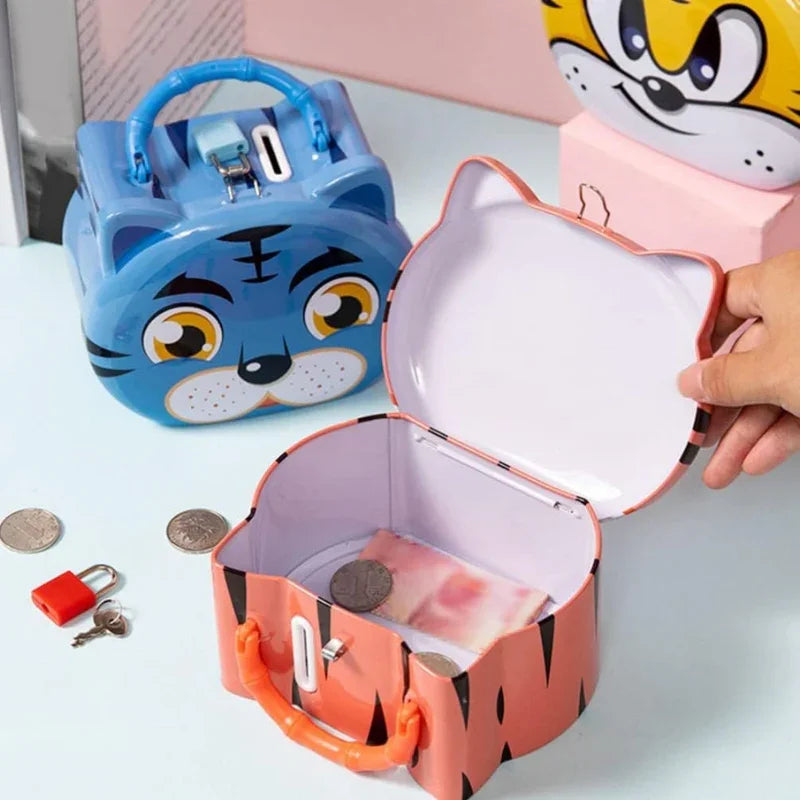 Money Saving Piggy Bank with Lock & Key For Kids(Assorted)