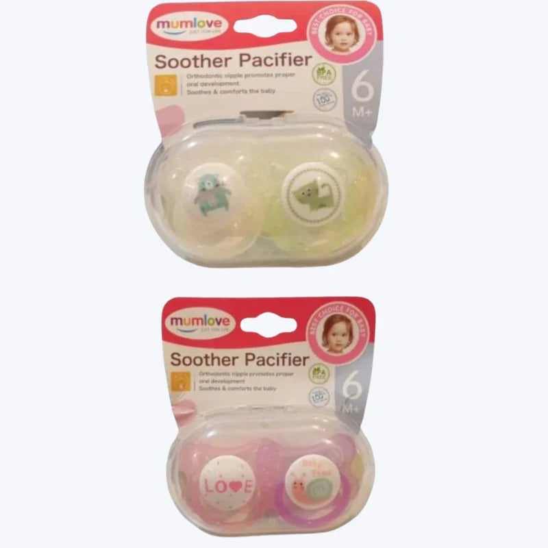 MumLove Dual Comfort Pacifier Pack – Soft & Safe Soothers