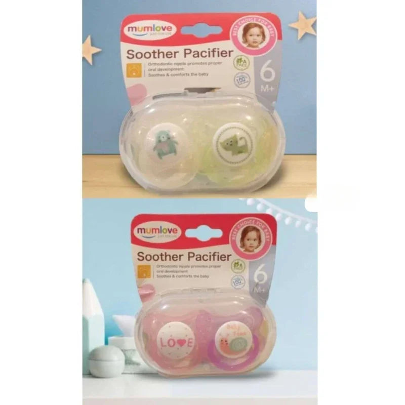 MumLove Dual Comfort Pacifier Pack – Soft & Safe Soothers