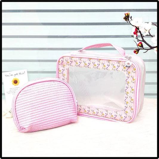 Bag Set – Transparent Travel Pouch with Mini Storage Case