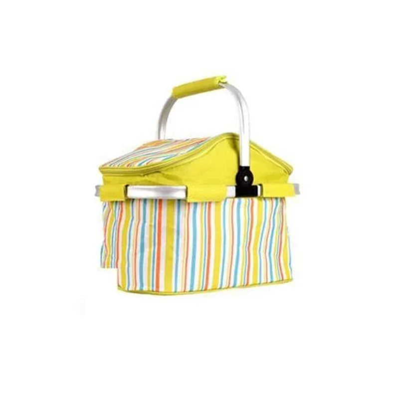 Baby Picnic Cooler Basket Large, Foldable & Insulated