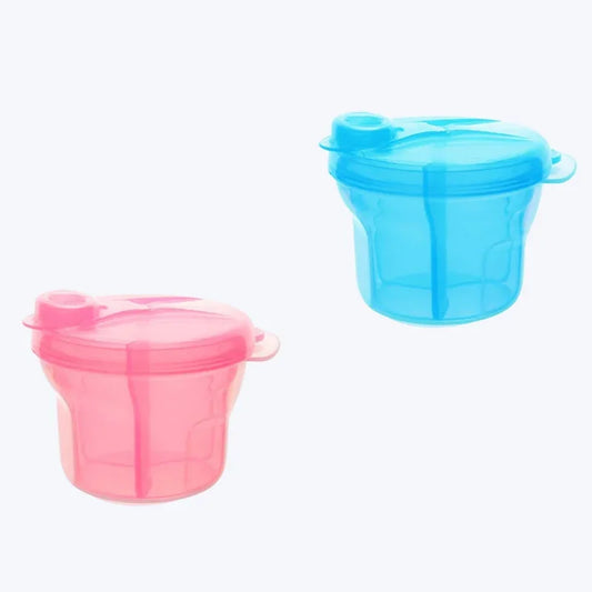 Flip-Top Milk Powder Dispenser – 3 Section Formula Food Storage Container