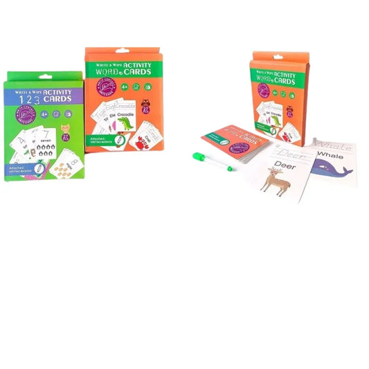 Reusable Alphabet A Z Flash Cards  Early Learning Activity Set for Kids