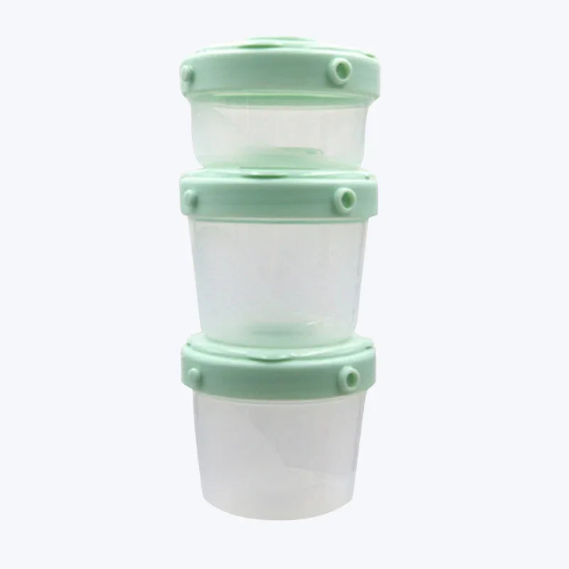 3-in-1 Milk Powder & Snack Storage Set – Leak-Proof, Portable & Travel-Ready