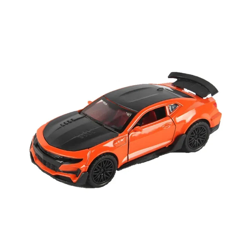 1:36 Scale Die Cast Pull Back Alloy Car  3  Door Opening Miniature Model for Kids