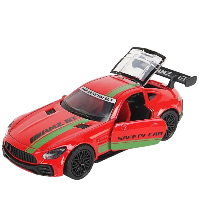 Popular 1:36 Die-Cast Pullback Model Car – 3-Door Opening Metal Toy Vehicle