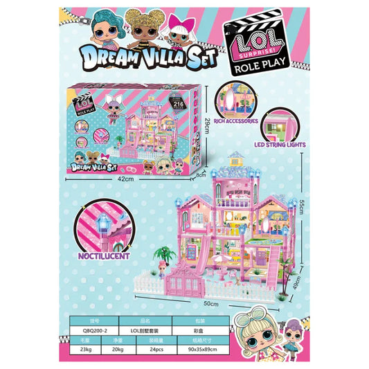 Dream Castle Dollhouse  Enchanting Big Doll House for Girls