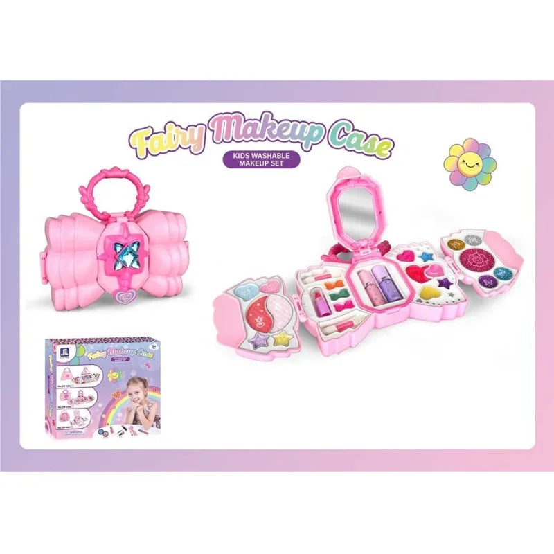 Real Washable Makeup Bag Kit – Safe & Fun Toy for Little Beauty Enthusiasts