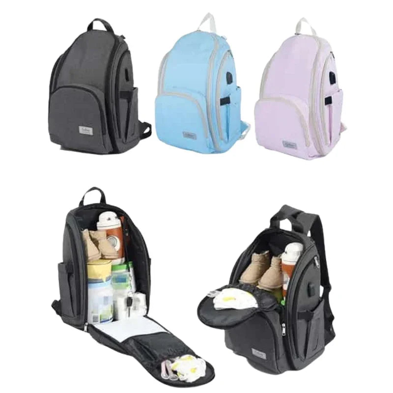 Waterproof Extra Large Capacity Mummy Diaper Backpack – Multi-Functional Travel Bag for Baby Care