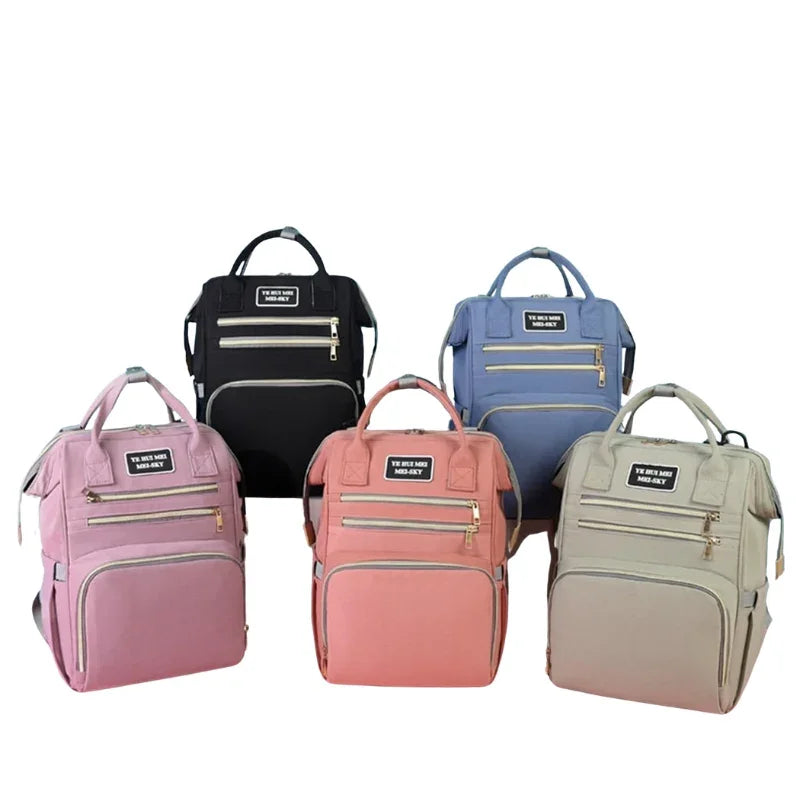 Multi-Purpose Mother and Baby Diaper Bag  Fashionable Women s Casual Backpack