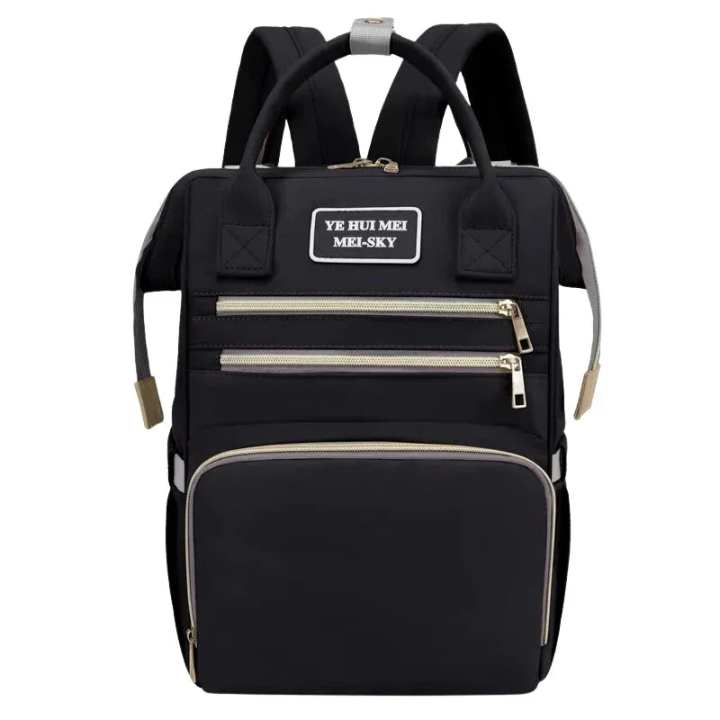 Multi-Purpose Mother and Baby Diaper Bag  Fashionable Women s Casual Backpack