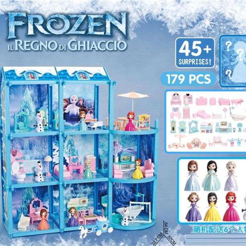 Anna and elsa doll house deals