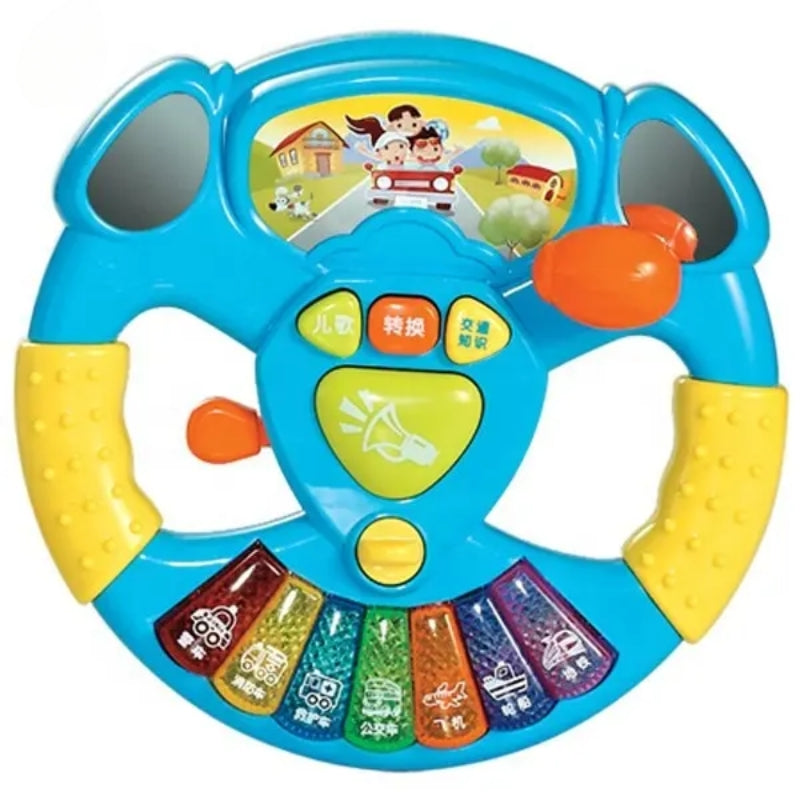 Baby Electric Steering Wheel With Sound Toy For Kids At Best Price In Pakistan Toygenix .pk Toygenix.pk