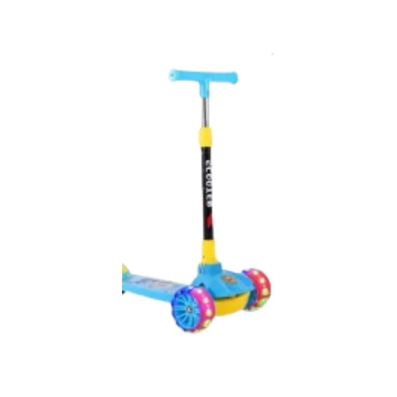 Foldable Scooty With LED Flash Lights Tires For Kids