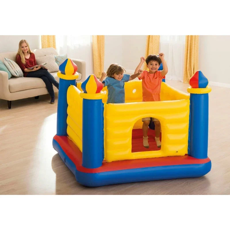 Intex - Jump-O-Lene Castle Bouncer (69X69X53) With 25 Plastic Balls (48259)