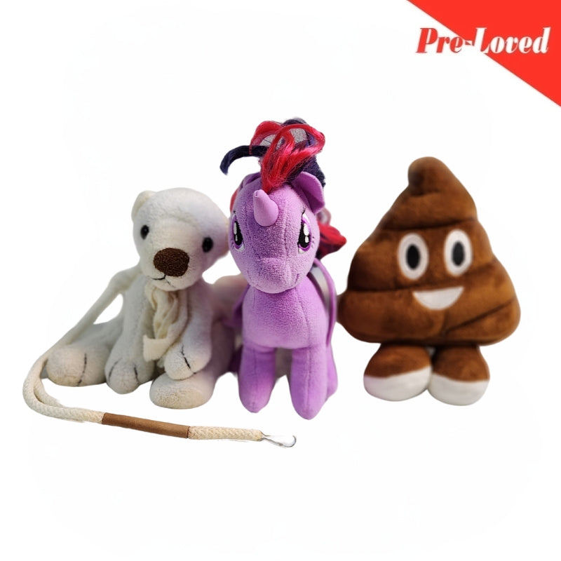 Poop/Bear/Pinkie Pie Extra Soft Plush Toy Pack of 3 Premium Pre-loved