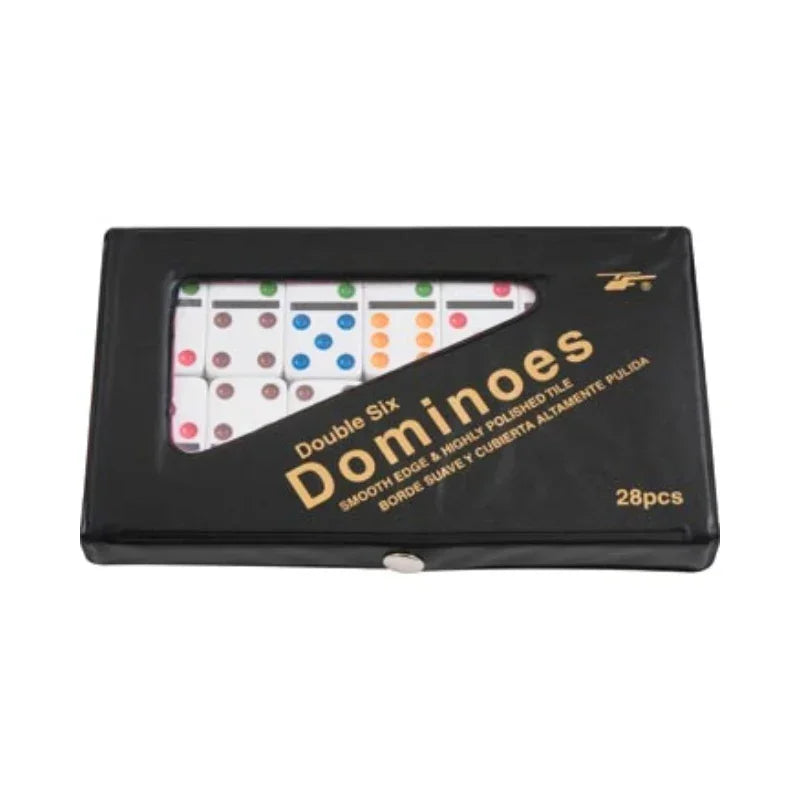 Domino Set 6×6 Coloured Dots Entertainment Puzzle Fun Game (5cm*2.5cm)