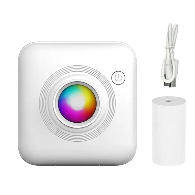 Mini Portable Rechargeable Camera Printer Print Photos Anywhere (Deal)