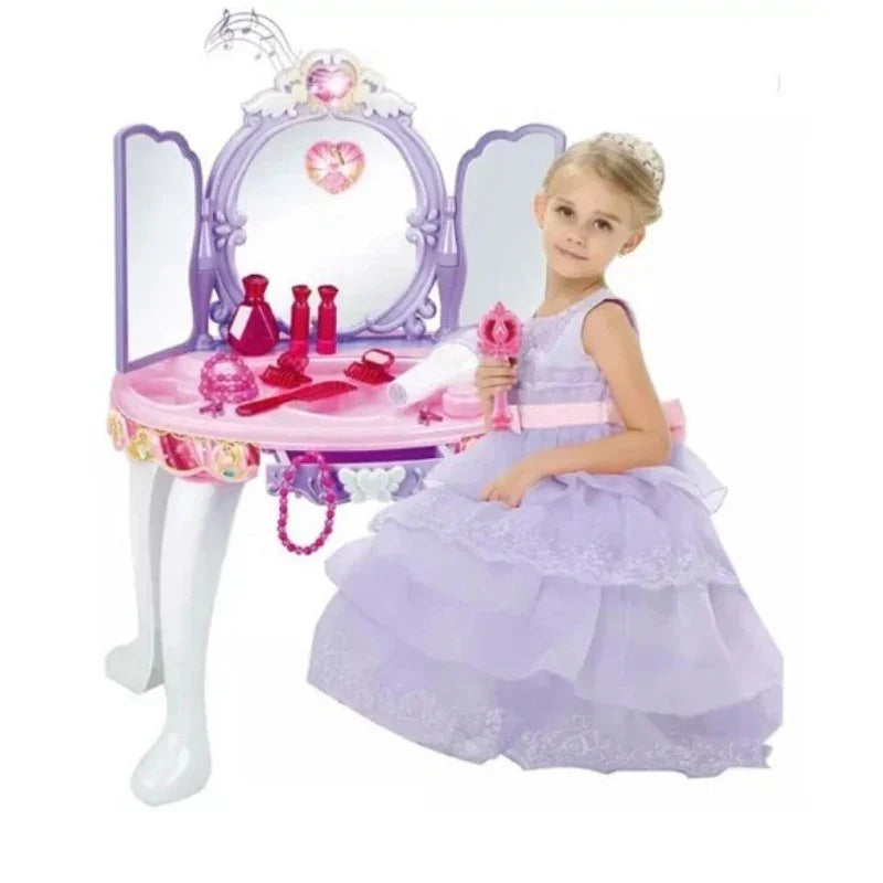 Glamour Mirror Makeup Dressing Table For Girls