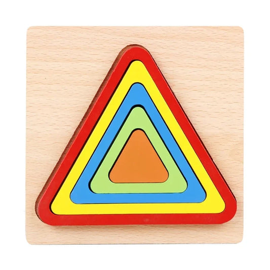 Wooden 3D Geometric Triangle Puzzle – Unleash Creativity & Sharpen Your Mind