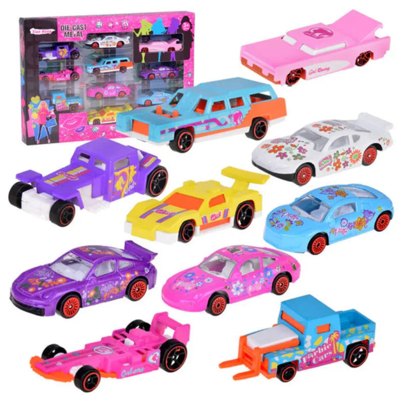 Barbie Alloy Car Collection 12-Piece Box Set