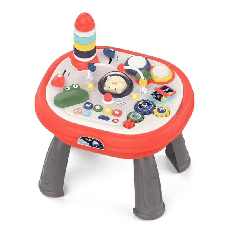 2-in-1 Interactive Educational Block Table – Learning & Play in One