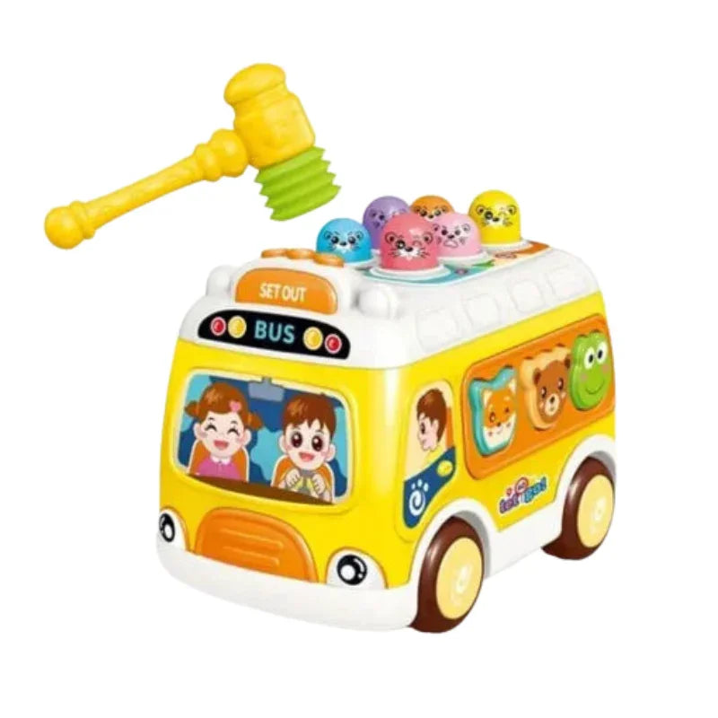 Multifunctional Musical Shape Sorter Bus – Whack-A-Mole & Learning Fun in One