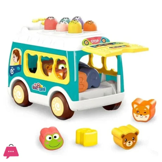 Multifunctional Musical Shape Sorter Bus – Whack-A-Mole & Learning Fun in One