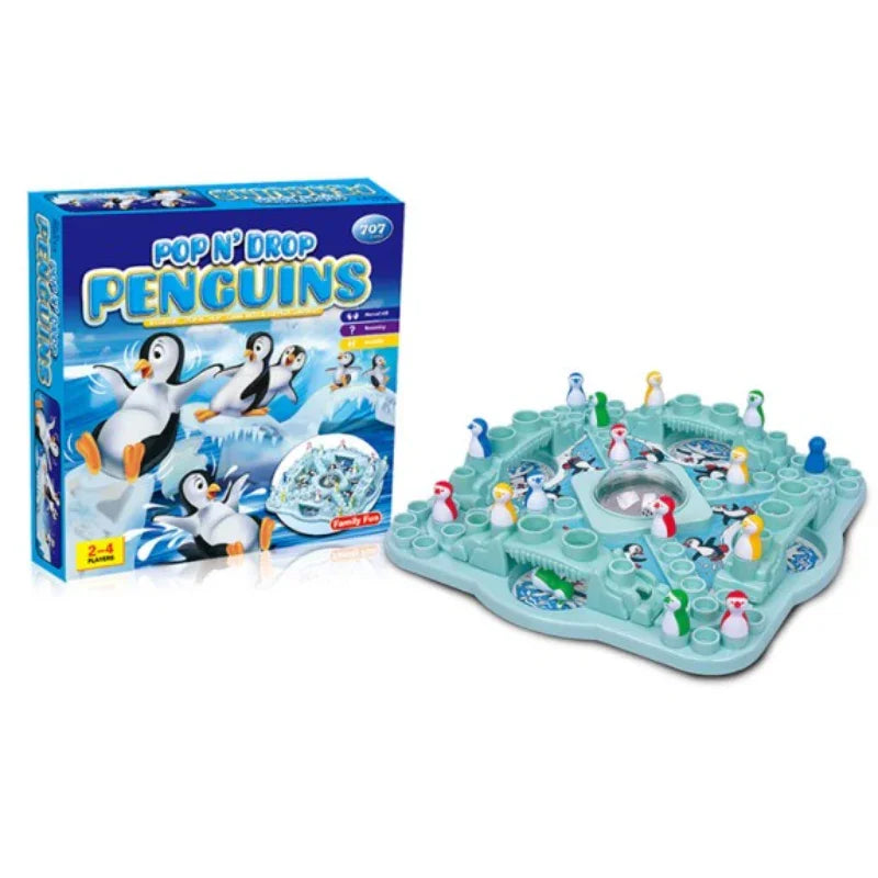 Pop N Drop Penguins – Fast-Paced Tabletop Game of Waddle, Race & Pop Fun (Deal)
