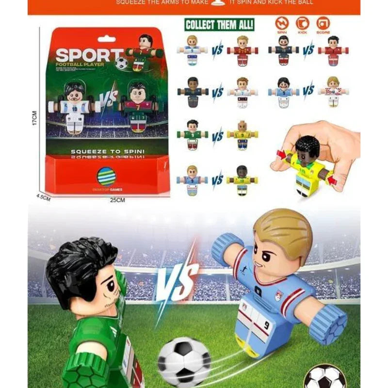 Football Spin & Squeeze Tabletop Game – Fast-Paced Action Game for Kids & Family Fun