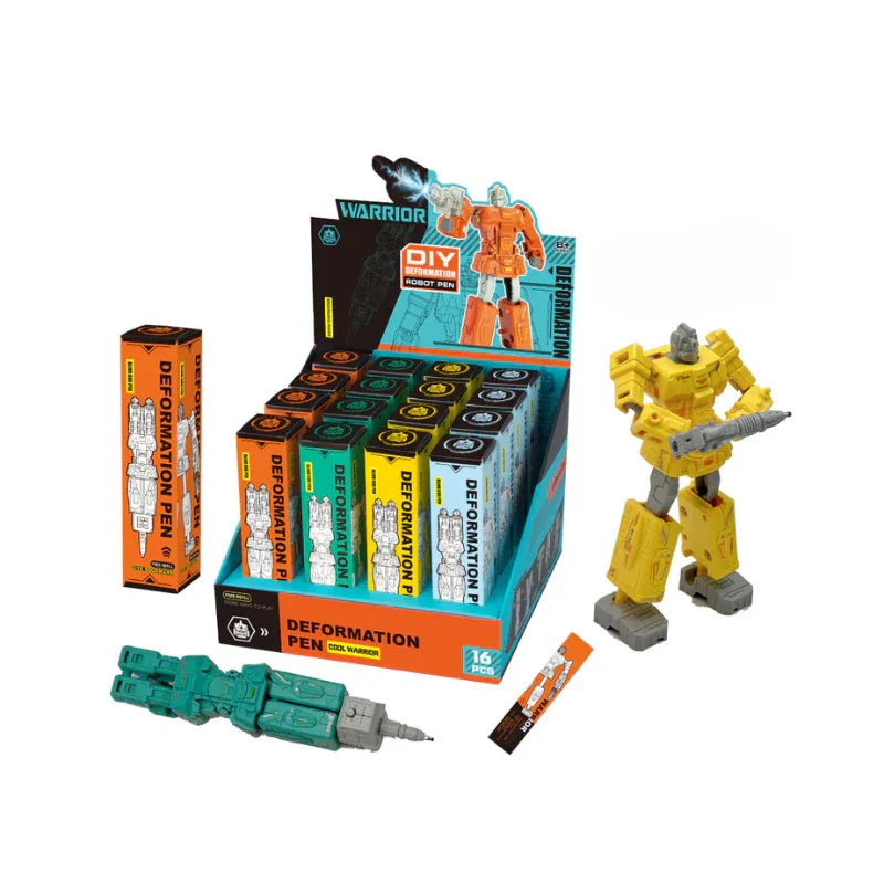 Toybliss DIY Transforming Robot Pen – Deformation Warrior Stationery Toy 1 pcs