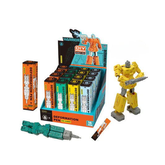 Toybliss DIY Transforming Robot Pen – Deformation Warrior Stationery Toy 1 pcs