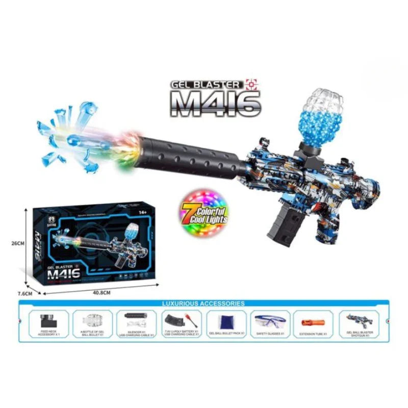 M416 Electric Gel Ball Blaster Set – Powerful Blaster Toy with Goggles & Ammo for Action Play