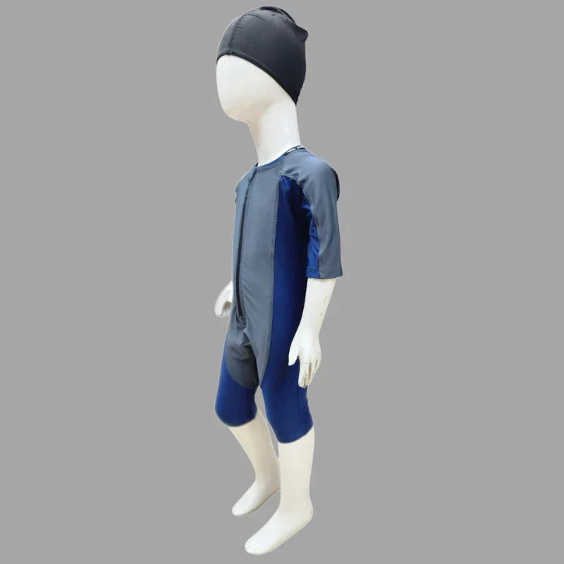 Boys' Half Sleeve Swimsuit Comfortable & Quick-Dry Design