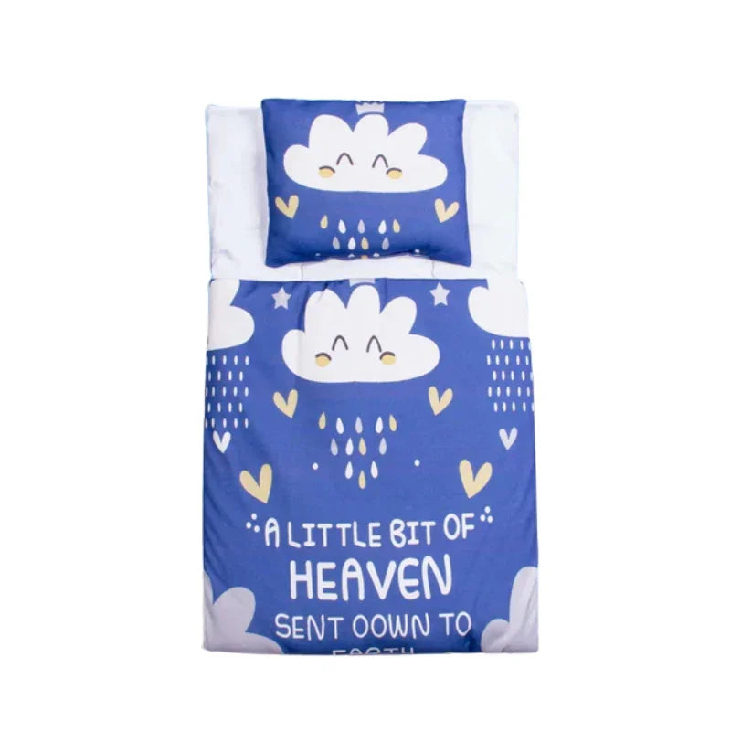 Little Heaven Baby Boy Carry Nest – Cozy Comfort in Blue & Purple Bliss