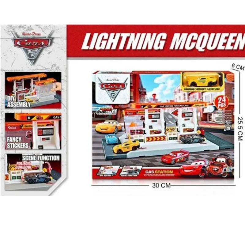 Alloy Fuel Station Center – Parking Garage & Gas Station with One Rolling Car