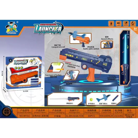 X-Blaze 4-in-1 Battle Blaster – Sword, Darts & Lights in One Power Pack