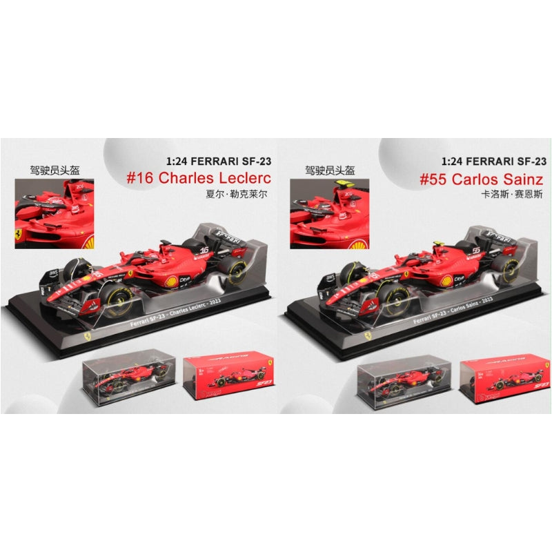 Ferrari SF23 F1 Die-Cast Model Carlos Sainz No.16 Collectible Alloy Car