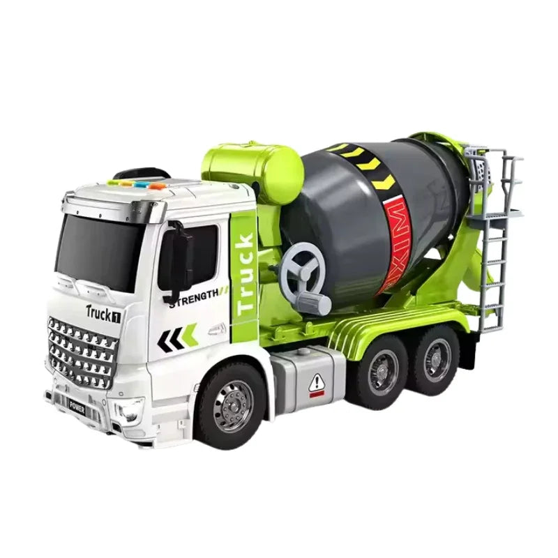 Excavator & Cement Mixer Inertia Truck Set – Educational Construction Toys for Kids