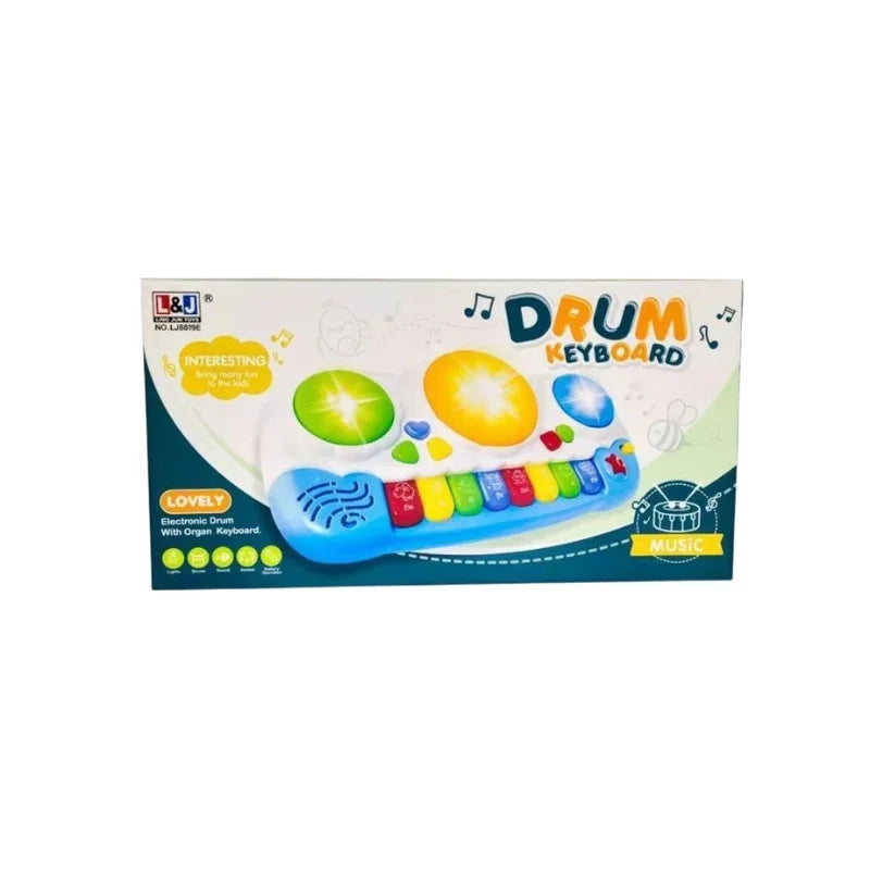 Vibrant Drum Keyboard Musical Toy Multi-Color Fun for Little Musicians