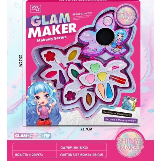 Glame Maker Deluxe  All-in-One Makeup Play Set for Creative Little Stylists