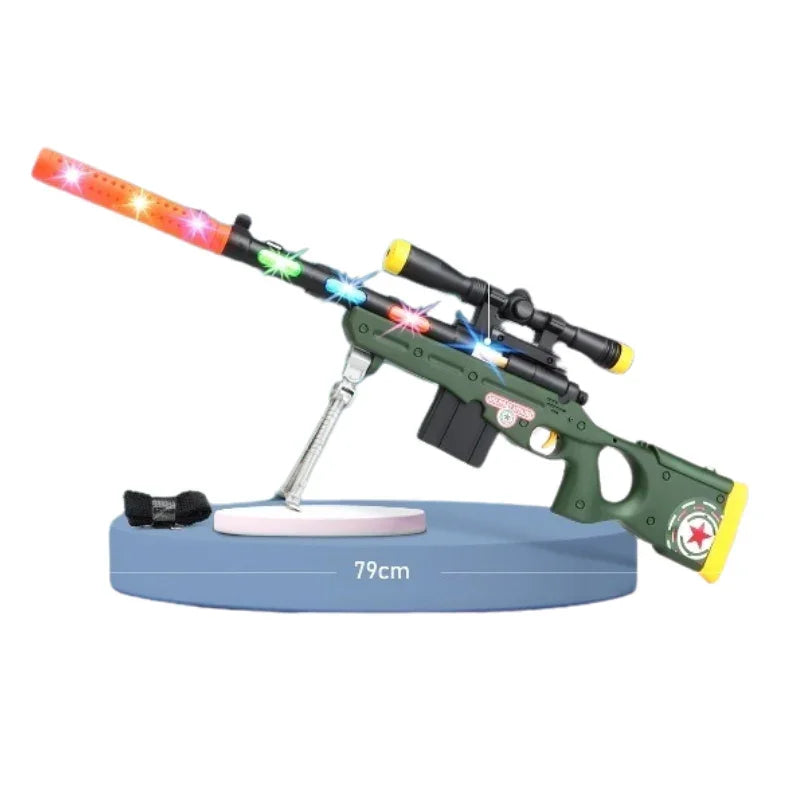 Blaze Strike 1000 Light-Up Sound Action Rifle with Telescopic Barre