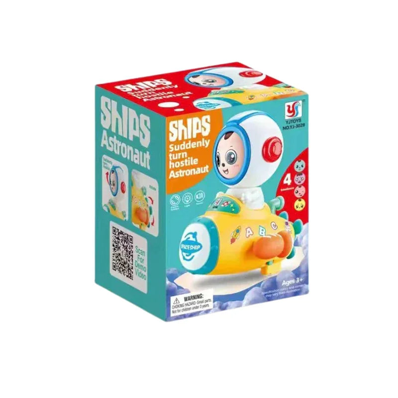 Galaxy Giggles Cute Face-Changing Astronaut Toy for Kids