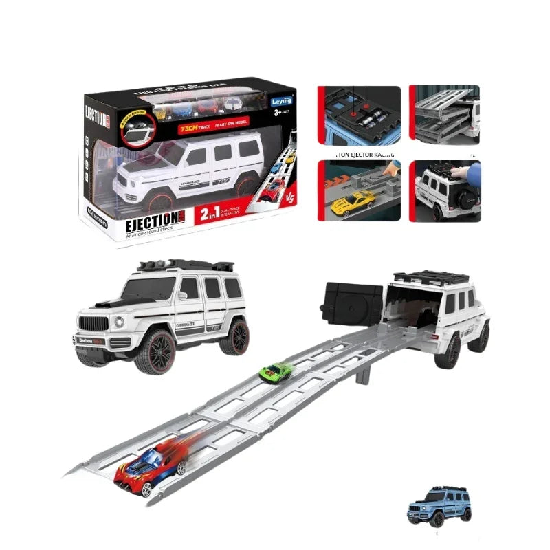 Turbo Twist Duo 2-in-1 Dual Track Interactive Alloy Car Set