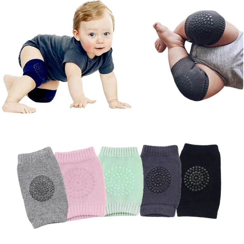 Fancy Baby Safety Knee Pads  Soft  Stretchable Crawling Protection for Infants