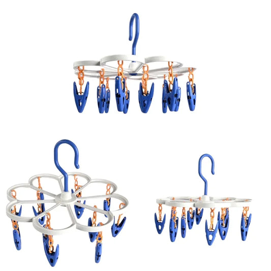 Baby Clothes Hanger Set  12 Pcs Space-Saving  Durable  Blue