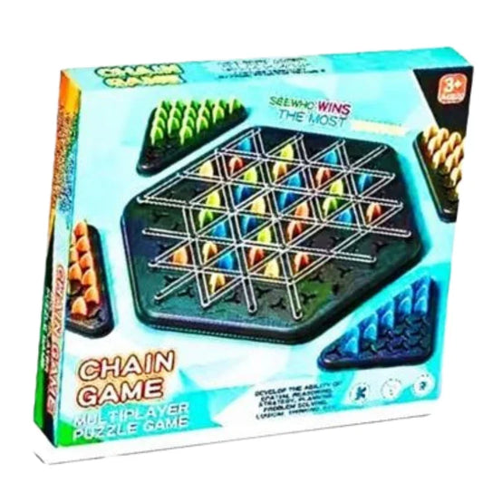 Triangle Rubber Band Chess Game Fast Paced Interactive
