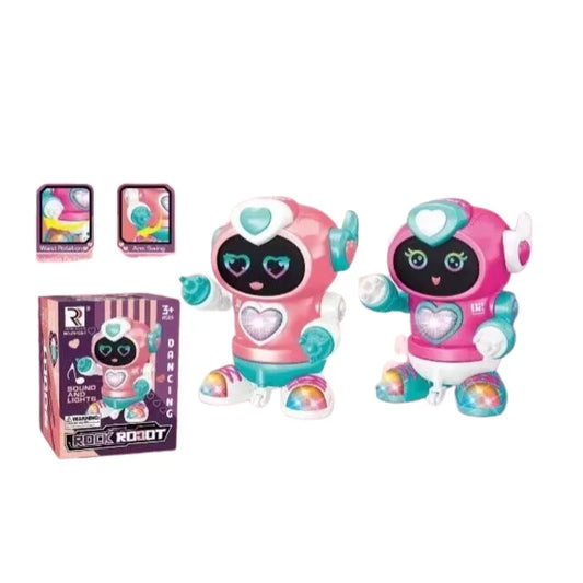 Electric Rocking Dance Robot Toy  Music Lights  Auto Walking  Interactive Gift Kids
