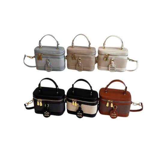 Luxury Small PU Leather Crossbody Bag Premium Designer Style with Zipper Pocket