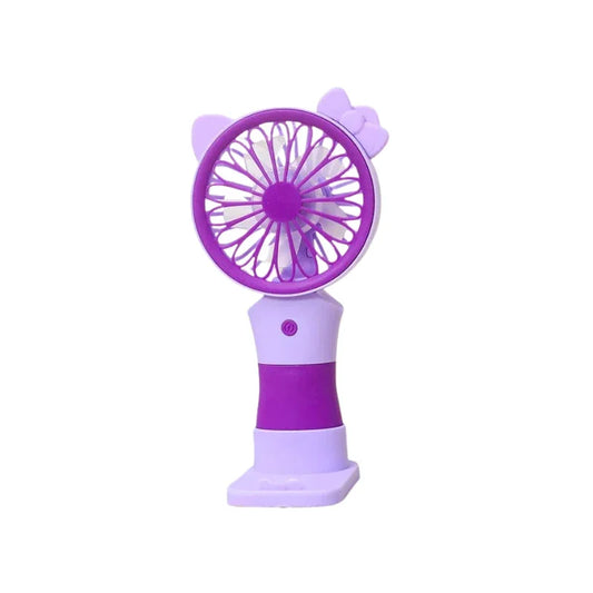 Cute USB Rechargeable Mini Fan Handheld & Tabletop Use